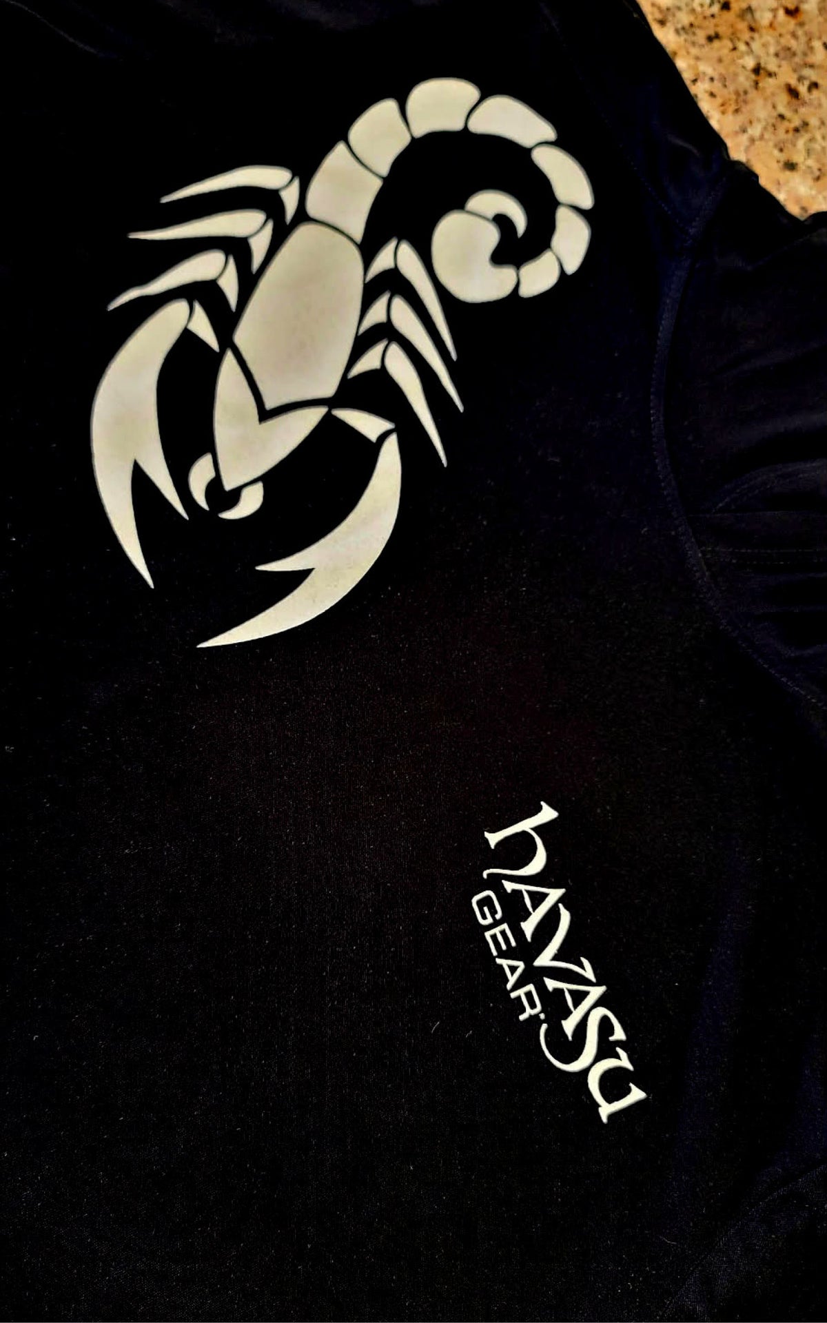 Black Hoodie with Shoulder Scorpion