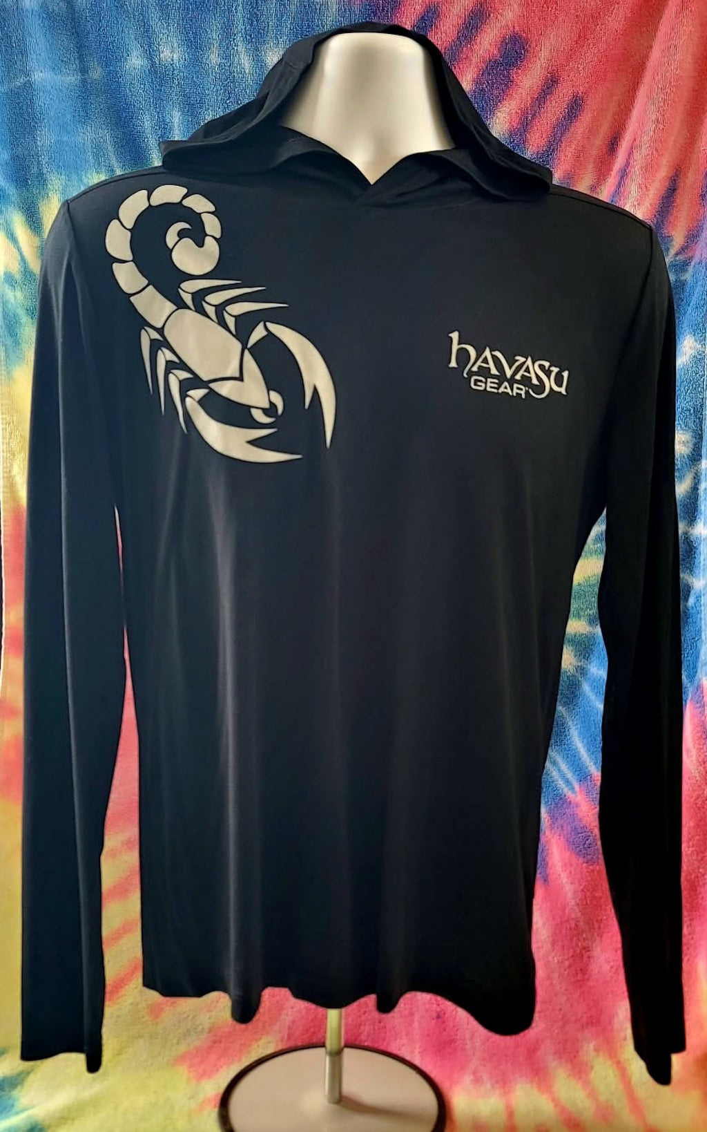 Black Hoodie with Shoulder Scorpion