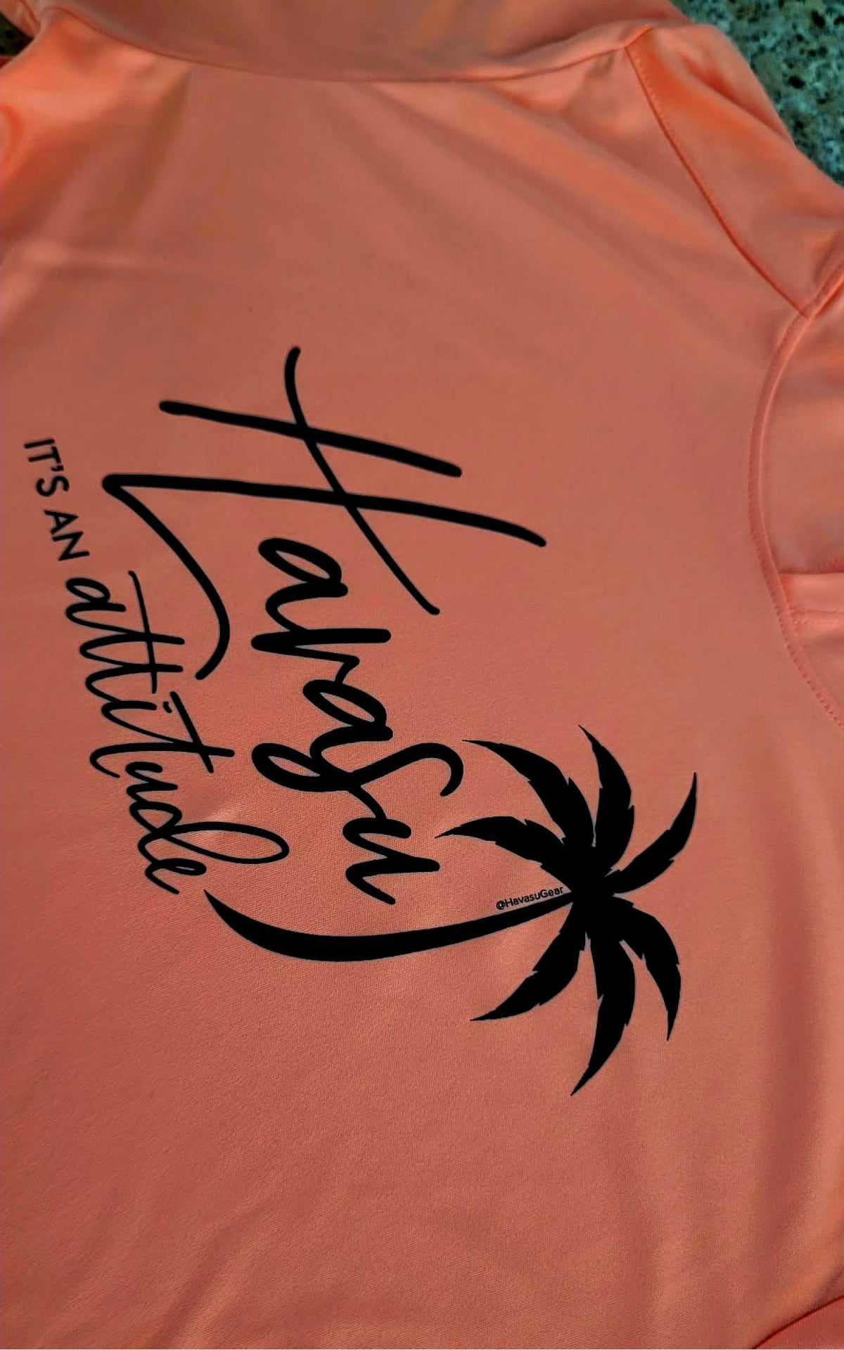 Coral Hoodie with It's An Attitude