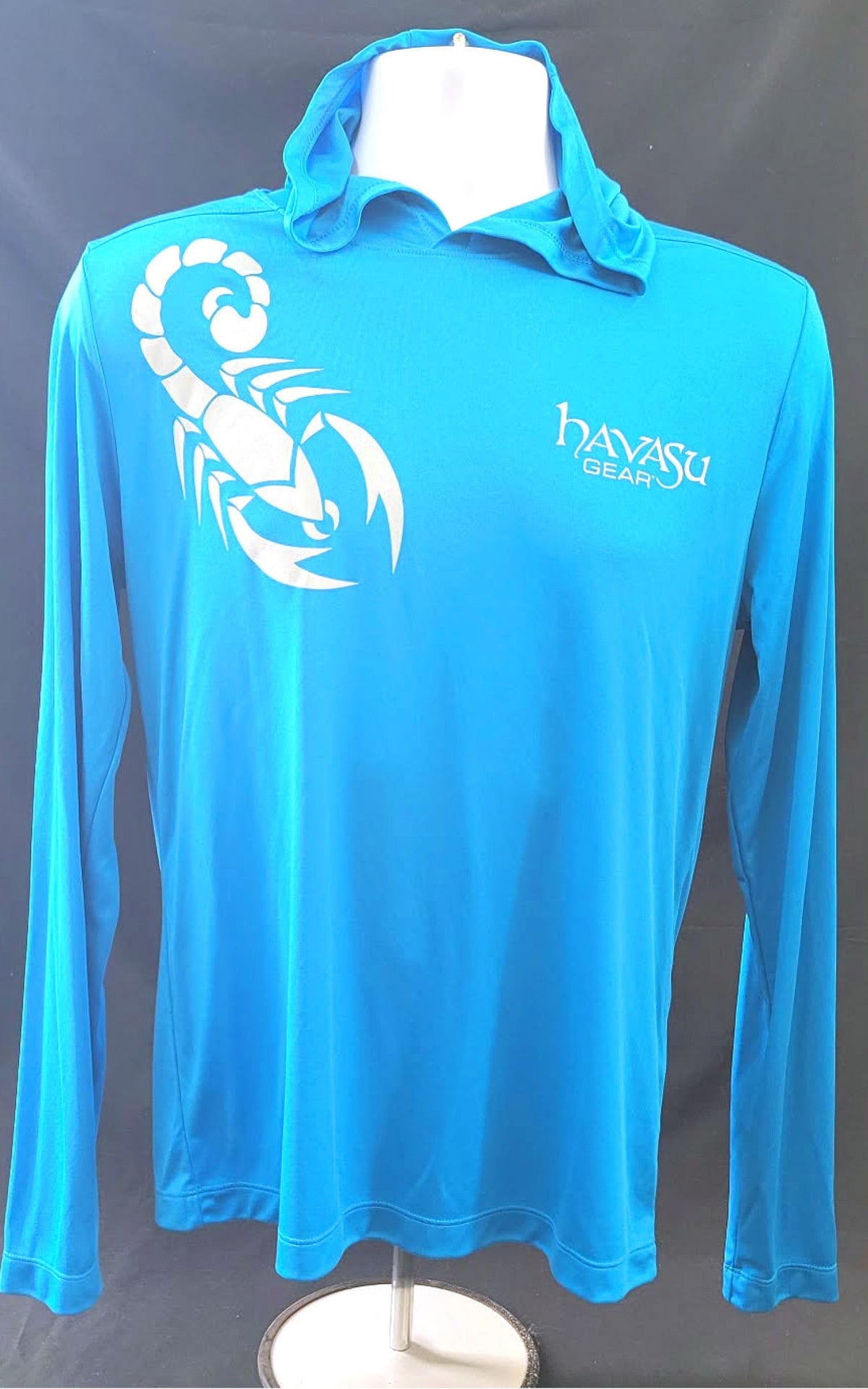 Sapphire Hoodie with Shoulder Scorpion
