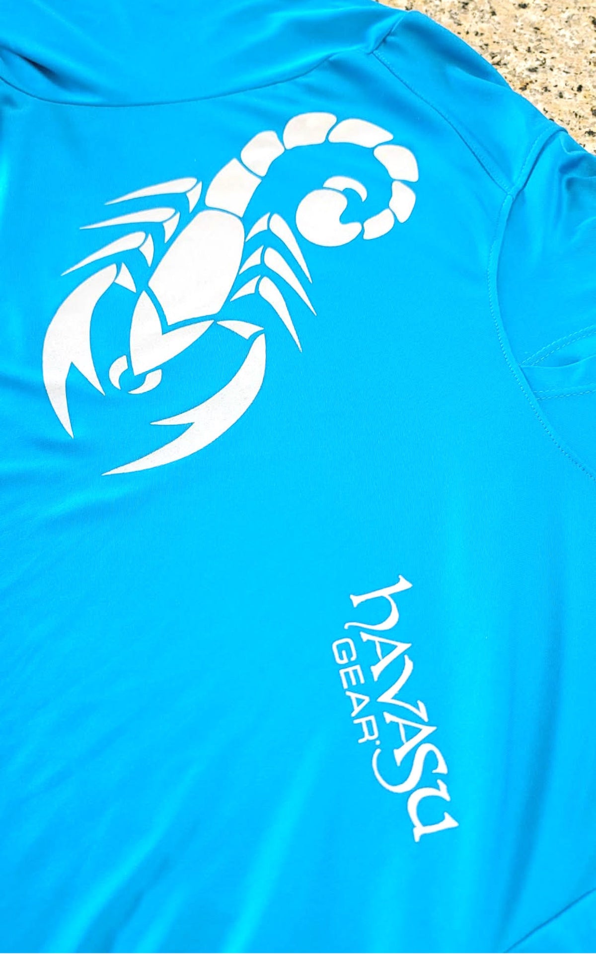 Sapphire Hoodie with Shoulder Scorpion